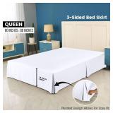 Utopia Bedding Queen Bed Skirt, 16 Inch Drop, Quad Pleated