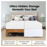 Utopia Bedding Queen Bed Skirt, 16 Inch Drop, Quad Pleated