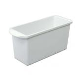 Sterilite Ice Cube Bin, Narrow, Space-efficient, BPA-Free, White