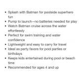 Swimways DC Batman Air Boat: Pool Splash Toy for Ages 4+
