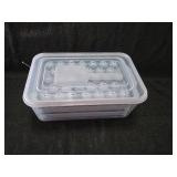 Mini sphere ice cube tray set with storage