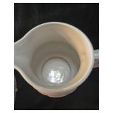 Longaberger Pottery Cream Pitcher with Lid