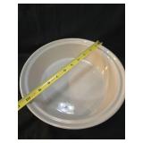 Longaberger White Ceramic Covered Casserole Dish