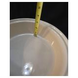 Longaberger White Ceramic Covered Casserole Dish