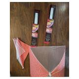 Small Square Food Tent Set with Red Gingham Trim 2- 17\", 2-20\"