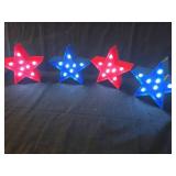 LED Star Marquee Light Set - Red and Blue