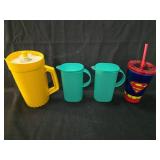 Tupperware Beverage Set with Superman Tumbler