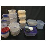 Large Lot of Mixed Plastic Food Storage Containers