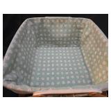 Longaberger Handwoven Basket with Mint Leaf Liner
