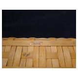 Longaberger Handwoven Tea Glass Carrier Basket Set