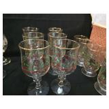 Mixed Holiday Glassware Set with Storage Box