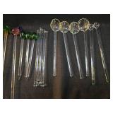 Decorative Glass Swizzle Sticks Collection