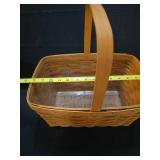 Longaberger Rectangular Market Basket with Plastic Protector