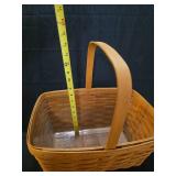 Longaberger Rectangular Market Basket with Plastic Protector