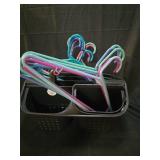 2-in-1 Shower Caddy Black - Room Essentialsâ¢  and hangers