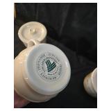 Longaberger Pottery Cream and Sugar Set