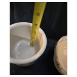 Longaberger Pottery Cream and Sugar Set