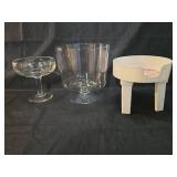 Mixed Glassware Set with Modern Beverage Stand