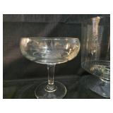 Mixed Glassware Set with Modern Beverage Stand
