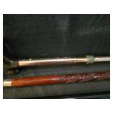 Collection of Three Decorative Walking Sticks/Canes