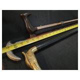 Collection of Three Decorative Walking Sticks/Canes