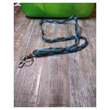 Turquoise and Brown Beaded Lanyard
