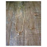 Delicate Gold Chain Necklace Set