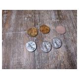 Mixed Metal Jewelry and Coin Collection Lot