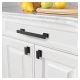 Asidrama 10 Pack Matte Black Kitchen Cabinet Knobs Drawer Cabinet Hardware Zinc Knobs for Dresser Drawers