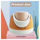 Replacement Cap for Owala Freesip,One Button Water Bottle Top Lid Compatible with Owala Cup 16oz 24oz 32oz 40oz, BPA-Free Replacement Lid Accessory for Owala Free Sip (Dark Orange)