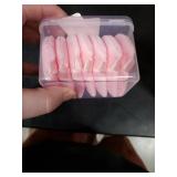 8 Pcs Cotton Powder Puff Face,JASSINS Triangle super soft for Both dry and wet Makeup Setting/Concealer/Loose and Body Powder/Foundation/Blush Makeup Sponge Set (Pink)