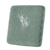 KELUINA Waterproof Couch Cushion Covers, Jacquard Magic Sofa Cushion Covers Washable, Stretch Couch Seat Covers Furniture Protector for Pets with Elastic Bottom (1PC, Sage Green)