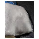 MIULEE 20x20 Pillow Inserts,Set of 2 Down Feather Throw Pillows for Couch Sofa Bed, Decorative Fluffy Throw Pillow Inserts Cotton Fabric,White