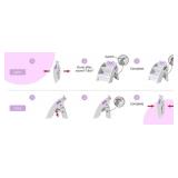 TPN Toddler Step Stool for Bathroom Sink and Potty Training Durable Anti-Slip,Anti-Tip A-Frame,10-Second Assembly, 2-Step Potty Stool with Wide Steps (Purple)
