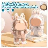 Protective Case for LABUBU, The Monsters Exciting Macaron Acrylic Display Case Clear Protective Cover for Standing Figure