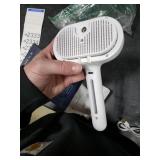 ReNu Dog Brush, Fresh Fur Shower Brush, 3-in-1 Self-Cleaning Steamy Pet Brush for Dogs & Cats Grooming Tool for Long & Short Hair, Removes Loose Hair & Reduces Shedding