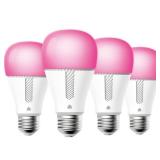 Kasa Smart Light Bulbs, 1000 Lumens High Brightness, 16M Color Changing, Dimmable Smart WiFi Light Bulb, Compatible with Alexa and Google Home, A19, 2.4GHz Wi-Fi only, No Hub Required, KL135(4-Pack)