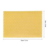 10Pcs Natural Beeswax Sheets Beeswax Honeycomb Sheets Wax Foundation Bee Hives Kit Beeswax Sheets for Candles Making Furniture Floor Polishing