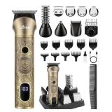 Ufree Beard Trimmer for Men, Electric Razor Shaver, Cordless Hair Clipper Shaving Kit for Mustache Body Nose Ear Hair Facial, Adjustable Beard Grooming Kit Birthday Gifts for Men