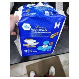 MED PRIDE Ultra-Absorbent Adult Diaper for Diarrhea, Bowel Incontinence, Odor Control, Refastenable Tabs, Women
