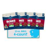 Blue Buffalo Bones Natural Crunchy Dog Treats Mini Dog Biscuits Beef, 12oz. Bag, 2 Count