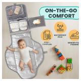 Portable Changing Pad for Baby Soft, Comfortable Portable Diaper Changing Pad with Wipes Pockets, Waterproof and Easy to Clean Baby Registry Search, new born baby essentials must haves, baby stuff