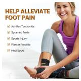 JIUFENTIAN Copper Ankle Brace for Achilles Tendonitis Women and Men (2 pack) - Breathable Ankle Support Brace for Sprained, Sprain,Sports Injury Recovery,Copper Infused Foot Pain Relief (Medium)