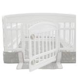 PJYuCien Dog Playpen Bottom Pad Fits for 36 Inch 4 Panels Exercise Pet Pen, Using as a Fence Stabilization and Puppy Pen Mat, Hoop and Loop Design, Grey (Playpen Not Included)