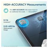 Etekcity Smart Scale for Body Weight, Bathroom Digital Weighing Scale with BMI, Body Fat, Muscle Mass, Accurate Bluetooth Home User Health Equipment Sync Apps