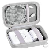 Travel Case for UCOMX for Nano/for Iseyyox/for LISEN/for RTOPS 3 in 1 Wireless Charger, Foldable Magnetic Charging Station Storage Holder Bag for Fast Charge Pad Cable and Adapter, White-Box Only