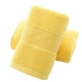 Pidada Hand Towels Set of 2 100% Cotton Absorbent Soft Towel for Bathroom 13.8 x 29.5 Inch (Yellow)