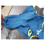 Dog Raincoat, Waterproof Dog Rain Jacket with Hood, Rain Coat with Leash Hole, Reflective Strap for Small Medium Dogs, Lightweight Puppy Clothes(Blue,M)