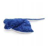 DolliBu Spotted Blue Stingray Plush - Super Soft Stuffed Animal Stingray Toy, Wild Collection Ocean Plush Gift for Kids and Adults, Cute Sea Creature Stuffed Ray - 17 Inches