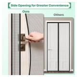 CWEEN CLU Magnetic Screen Door, Fit Door Size 36 x 81 Inch, Reversible Left Right Side Opening, Quick Installation Without Tools, Full Size 38 x83
